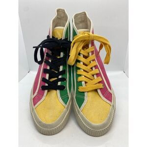 NWOB RE/DONE Multi-color Colorblock 90s High Top Sneakers 37 SUSTAINABLE